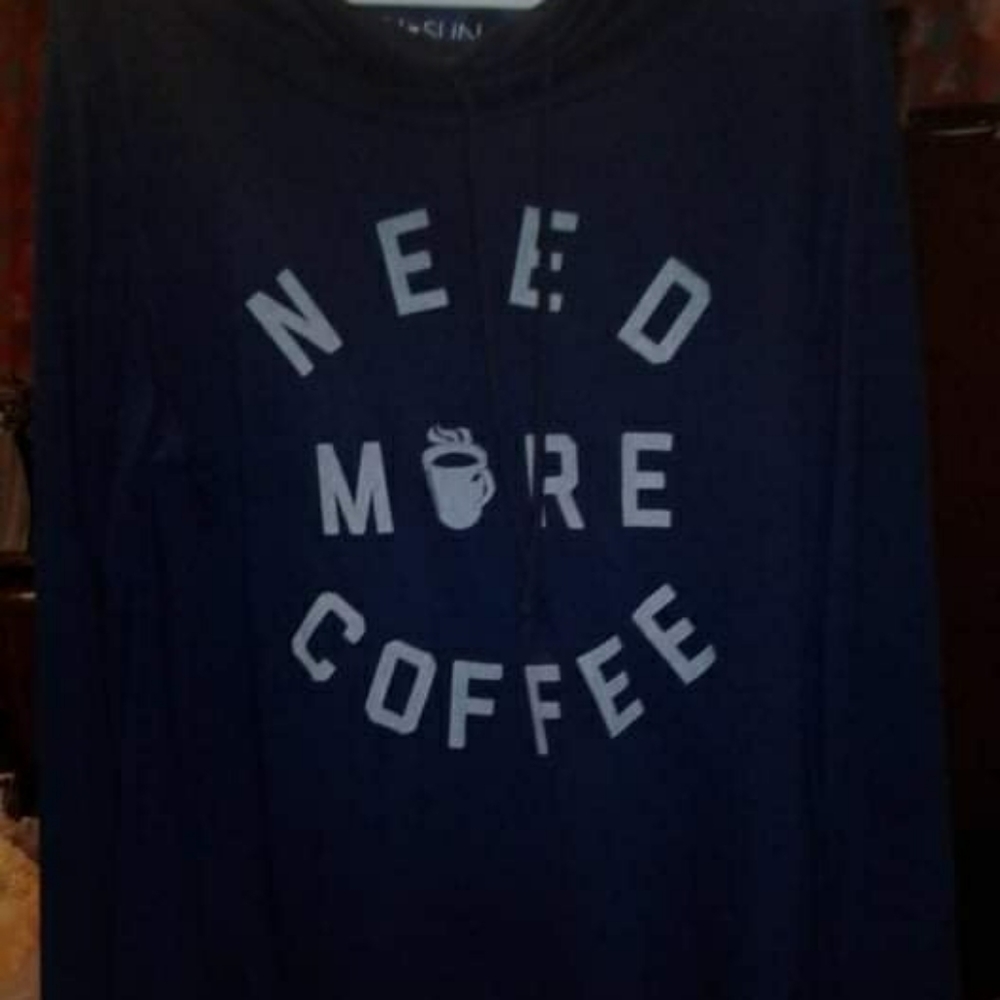Navy blue coffee pullover